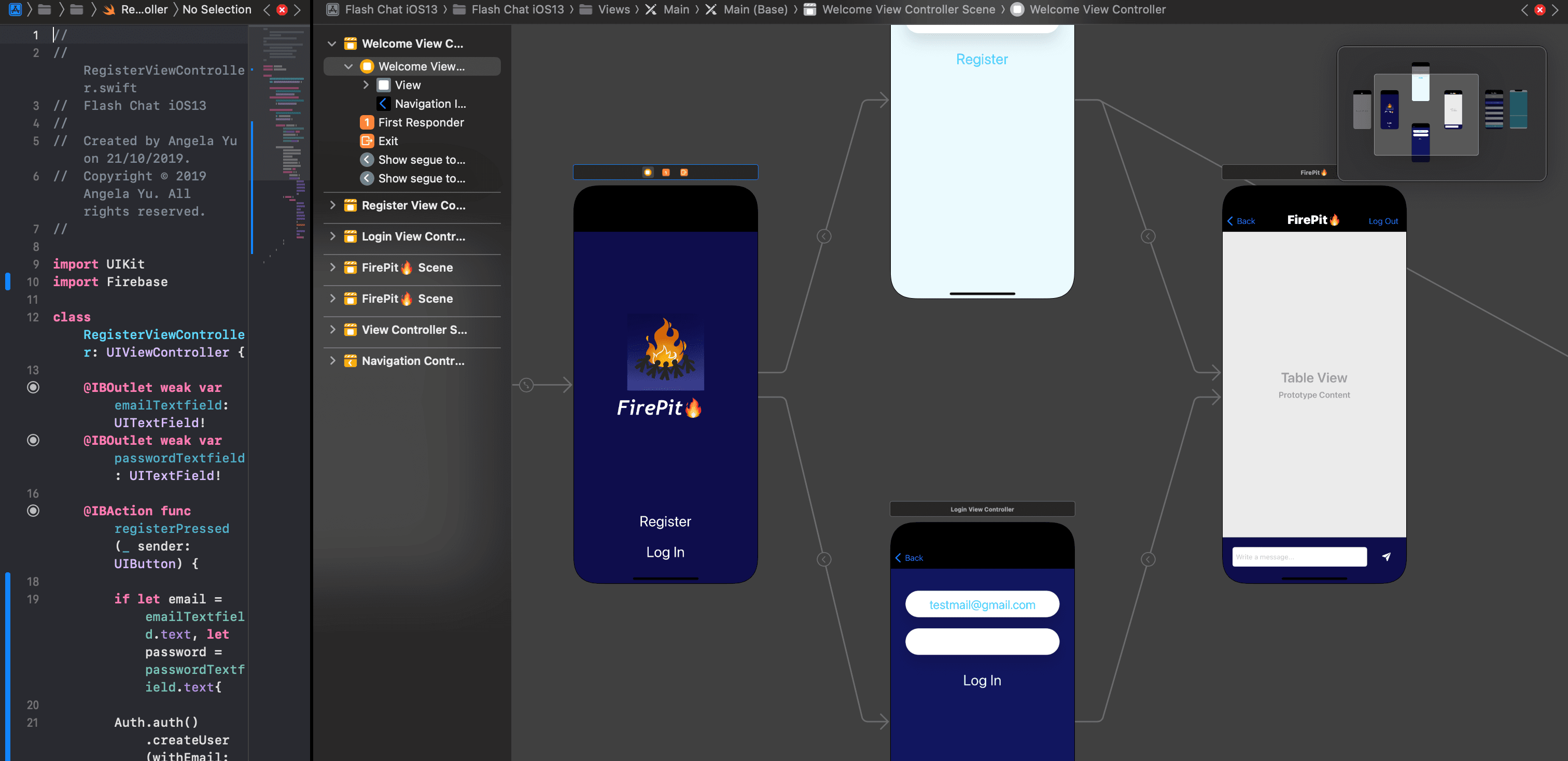 FirePit iOS App screenshot