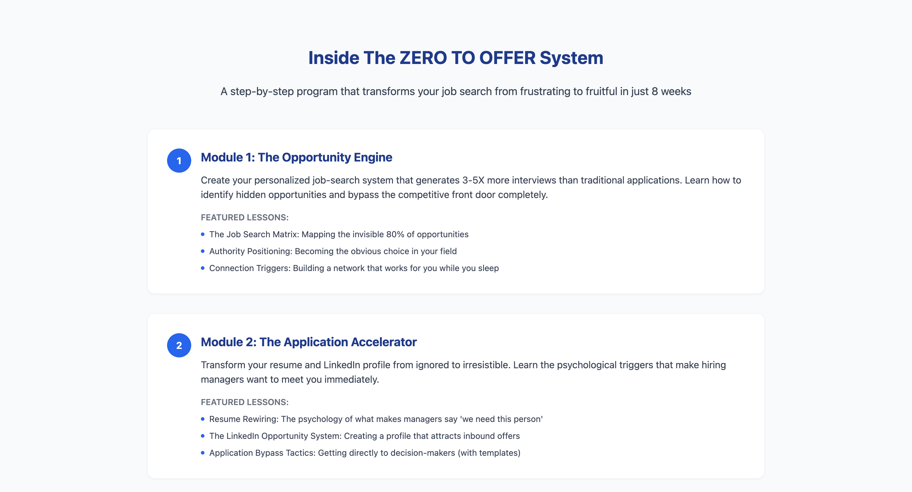 Zero to Offer screenshot 2