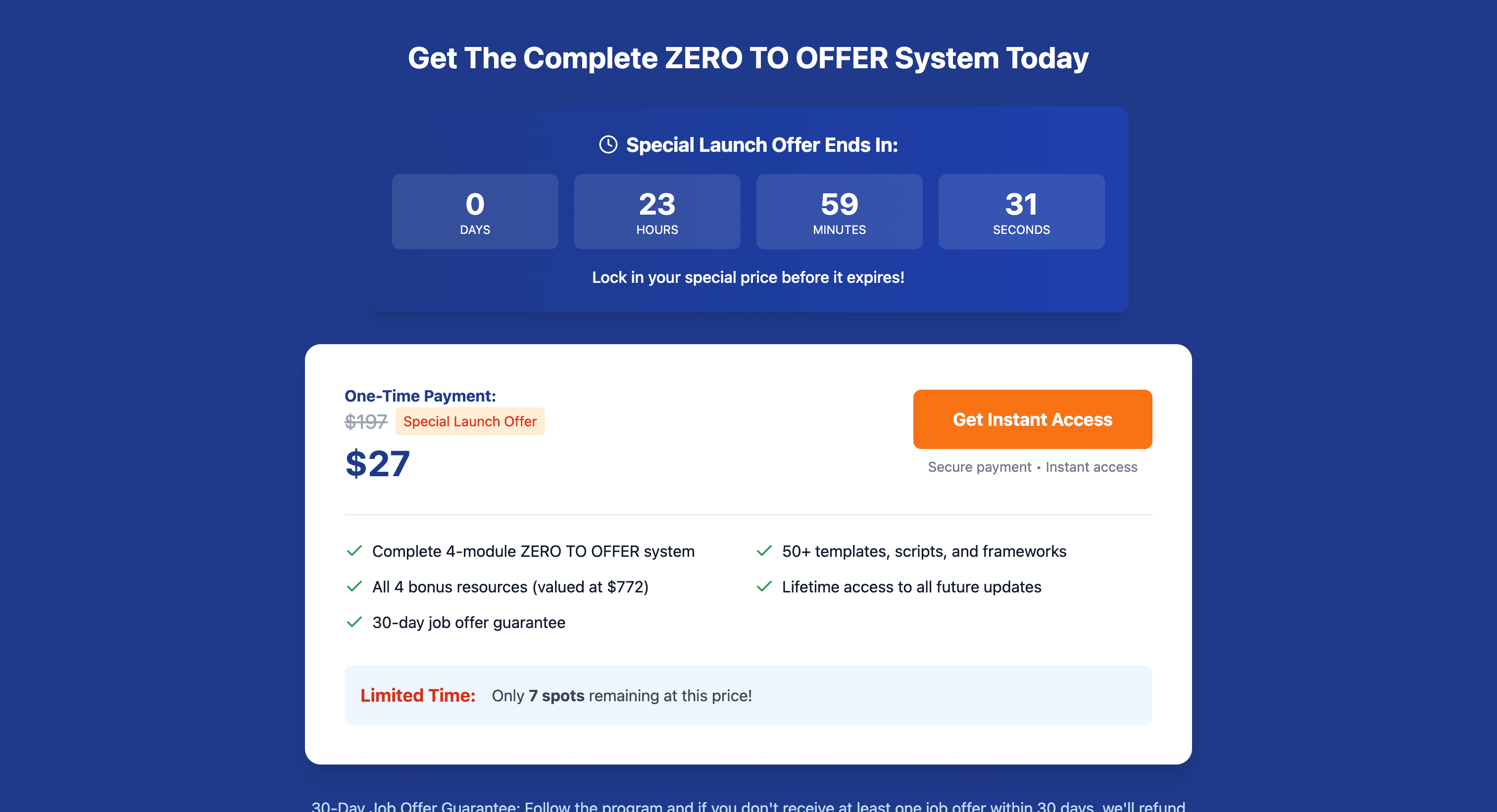 Zero to Offer screenshot 3